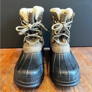 Ralph Lauren Men's Vintage Leather Upper Wool Waterproof Boots 7 Medium